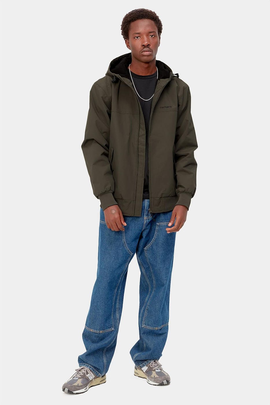 Carhartt WIP - Donkergroene Hooded Sail jas