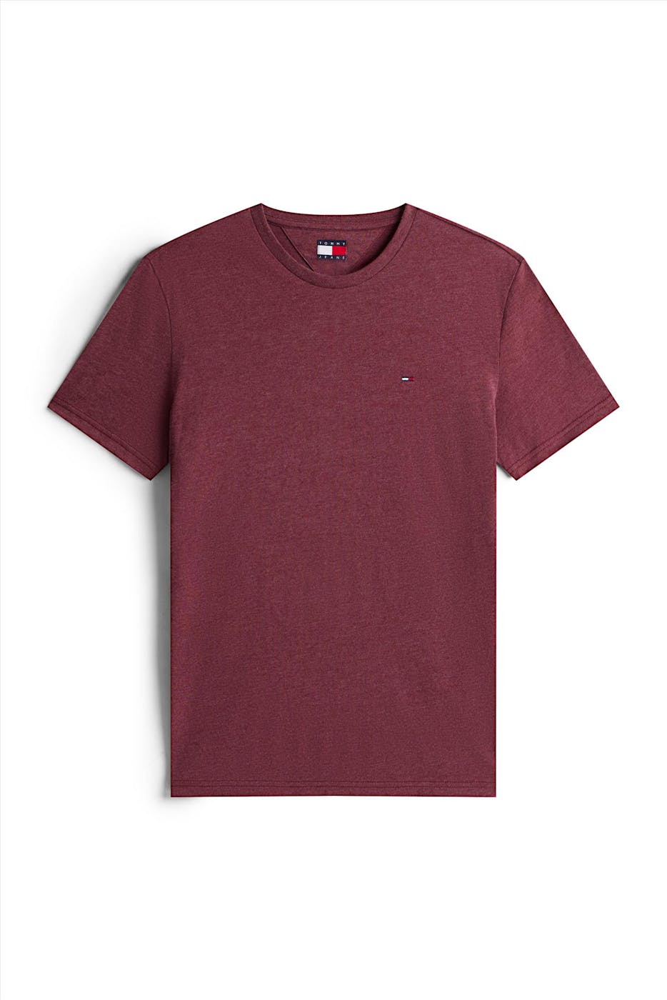 Tommy Jeans - Bordeaux Jaspe slim T-shirt