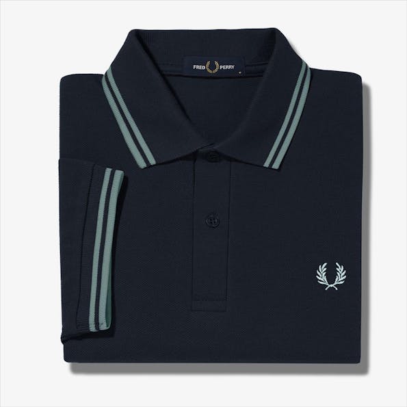 Fred Perry - Donkerblauwe Twin Tipped polo