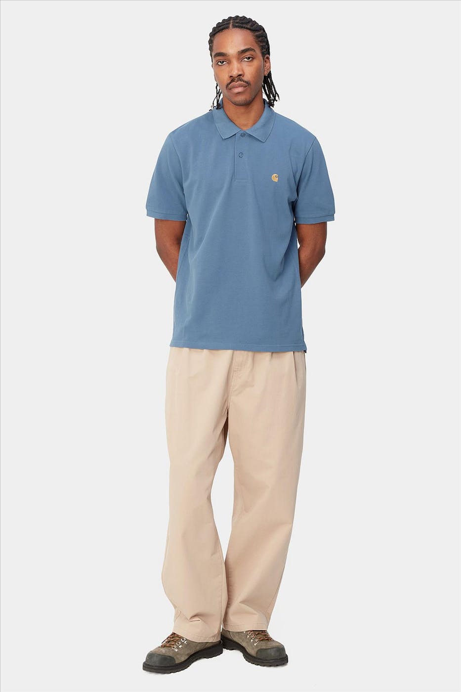 Carhartt WIP - Blauwe Chase Pique polo