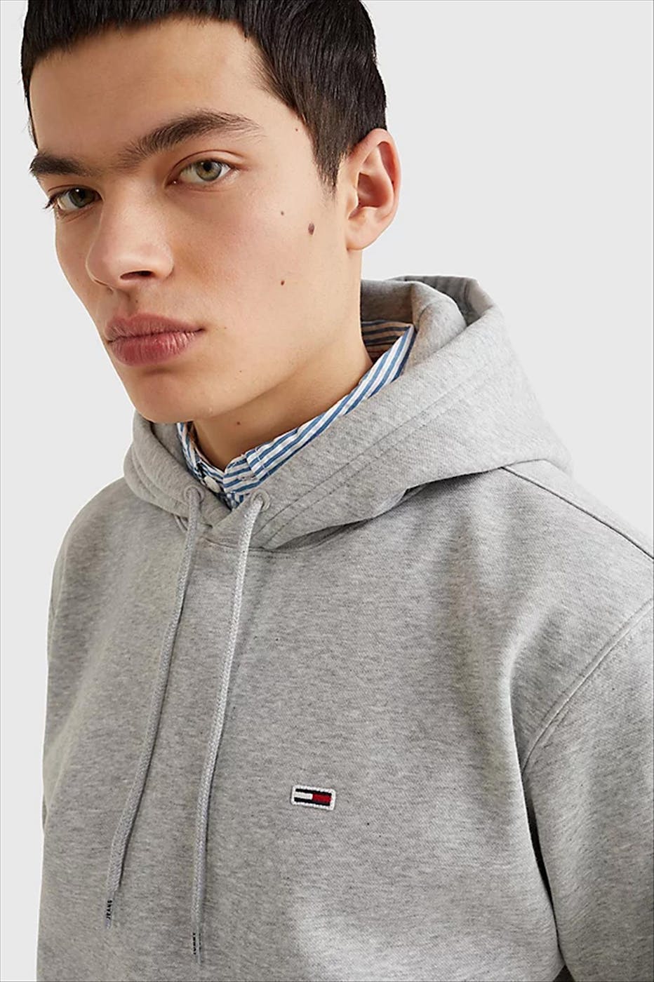 Tommy Jeans - Lichtgrijze Vaco hoodie