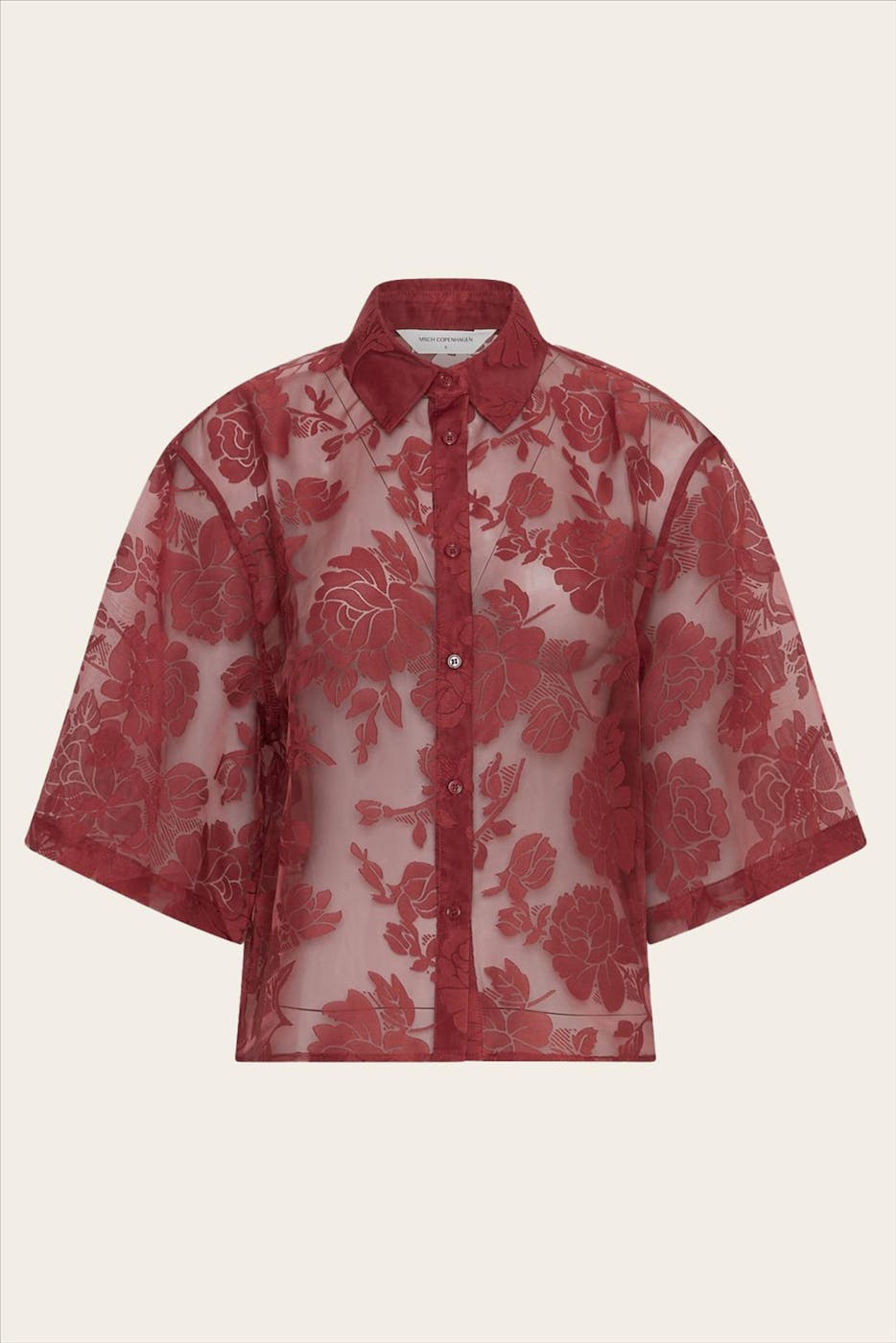 MSCH COPENHAGEN - Bordeaux Lettiche blouse