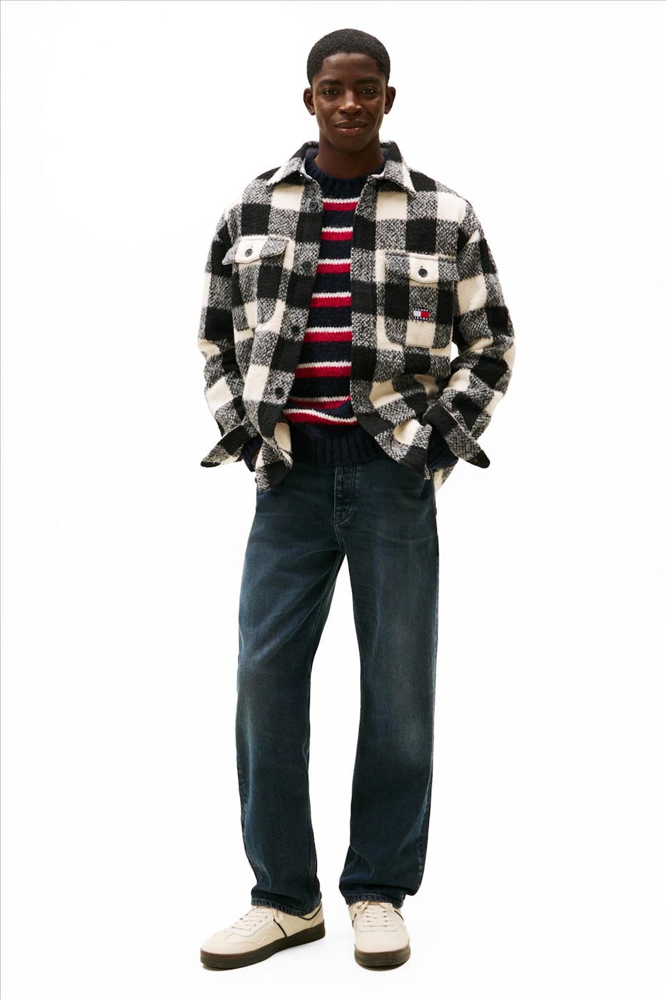 Tommy Jeans - Donkerblauwe Sonny tapered jeans