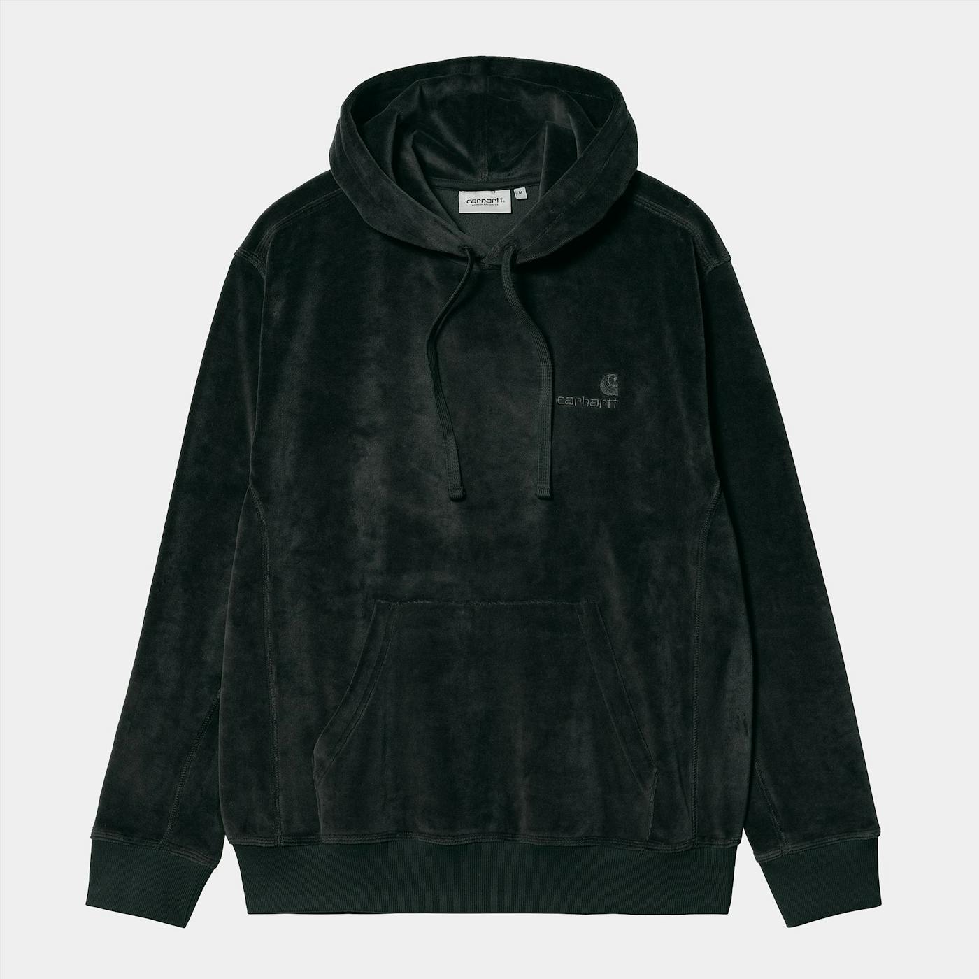 Carhartt WIP - Donkergroene United Script hoodie