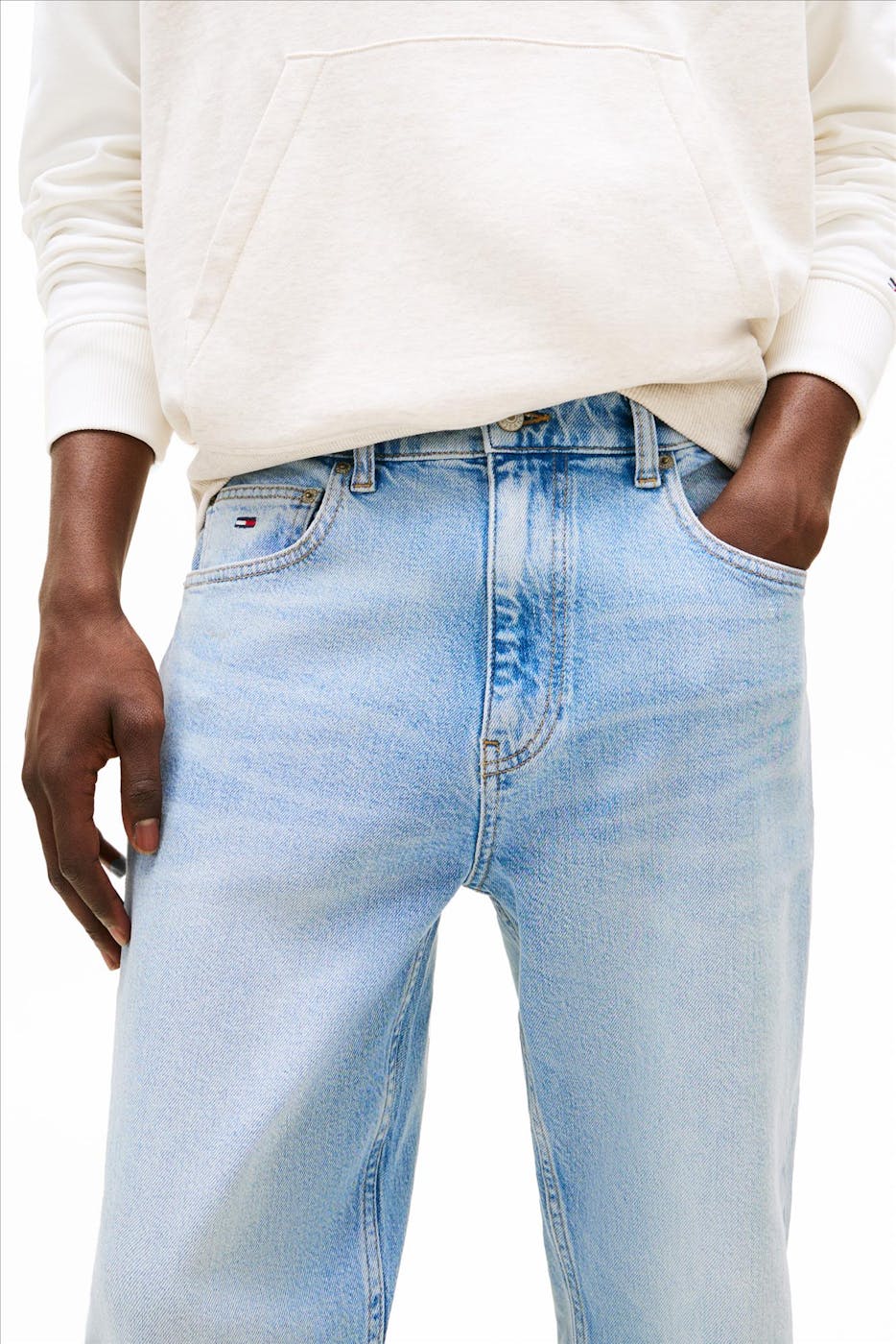 Tommy Jeans - Lichtblauwe Otis Straight jeans