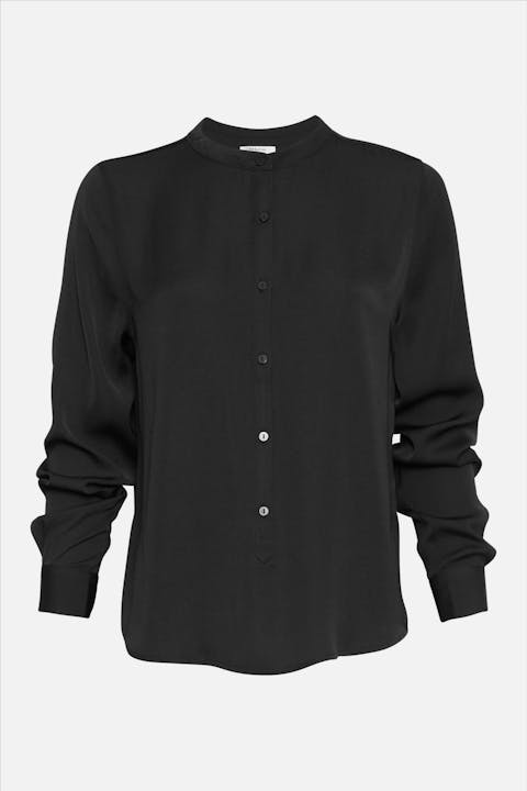 MOSS COPENHAGEN - Zwarte Luella Polysilk blouse