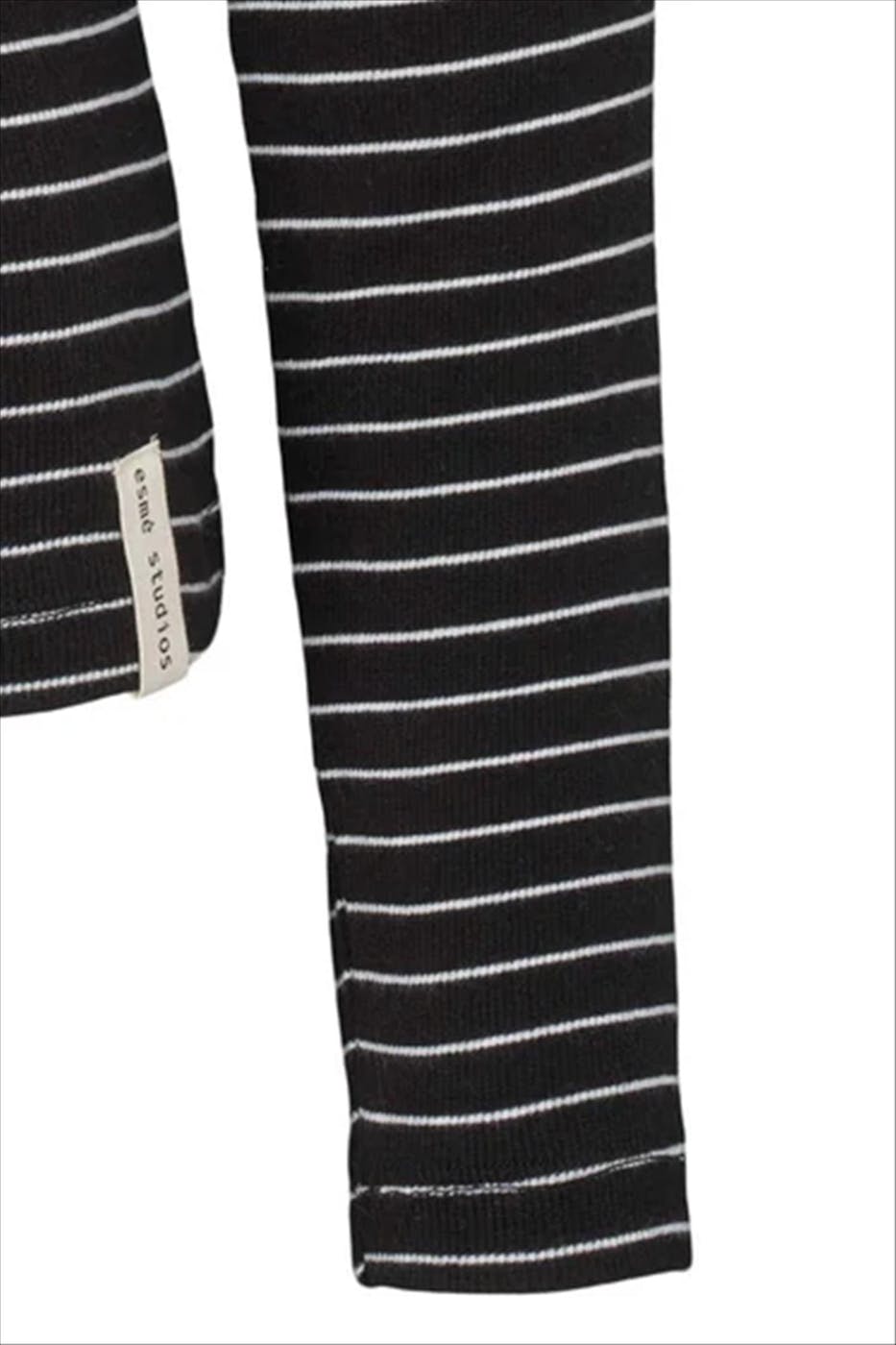 esmé studios - Ecru-Zwarte Blossom Stripe longsleeve