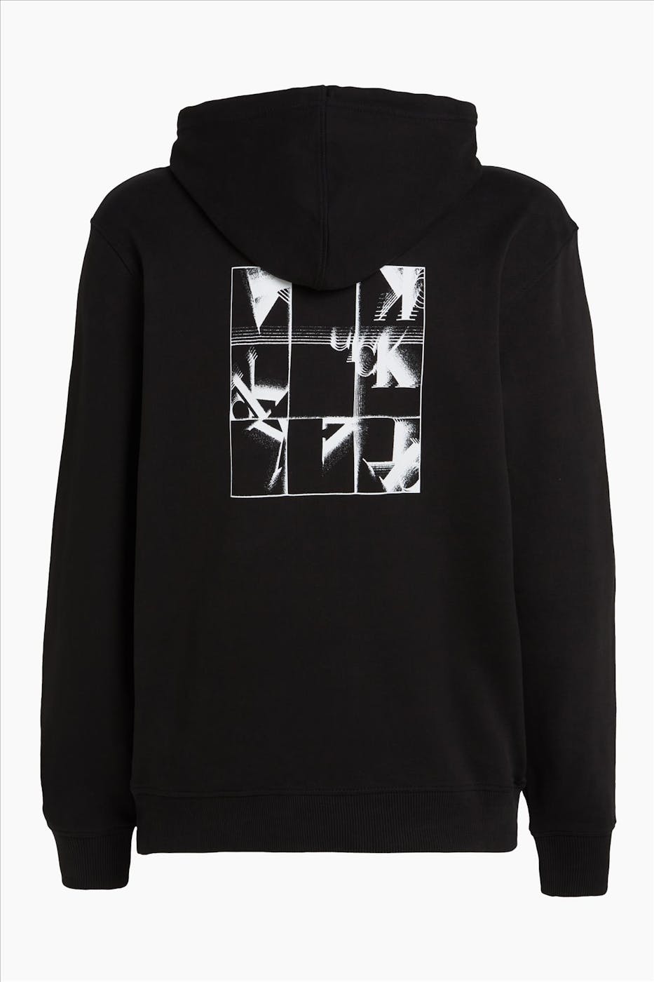 Calvin Klein Jeans - Zwarte Grid Monogram hoodie