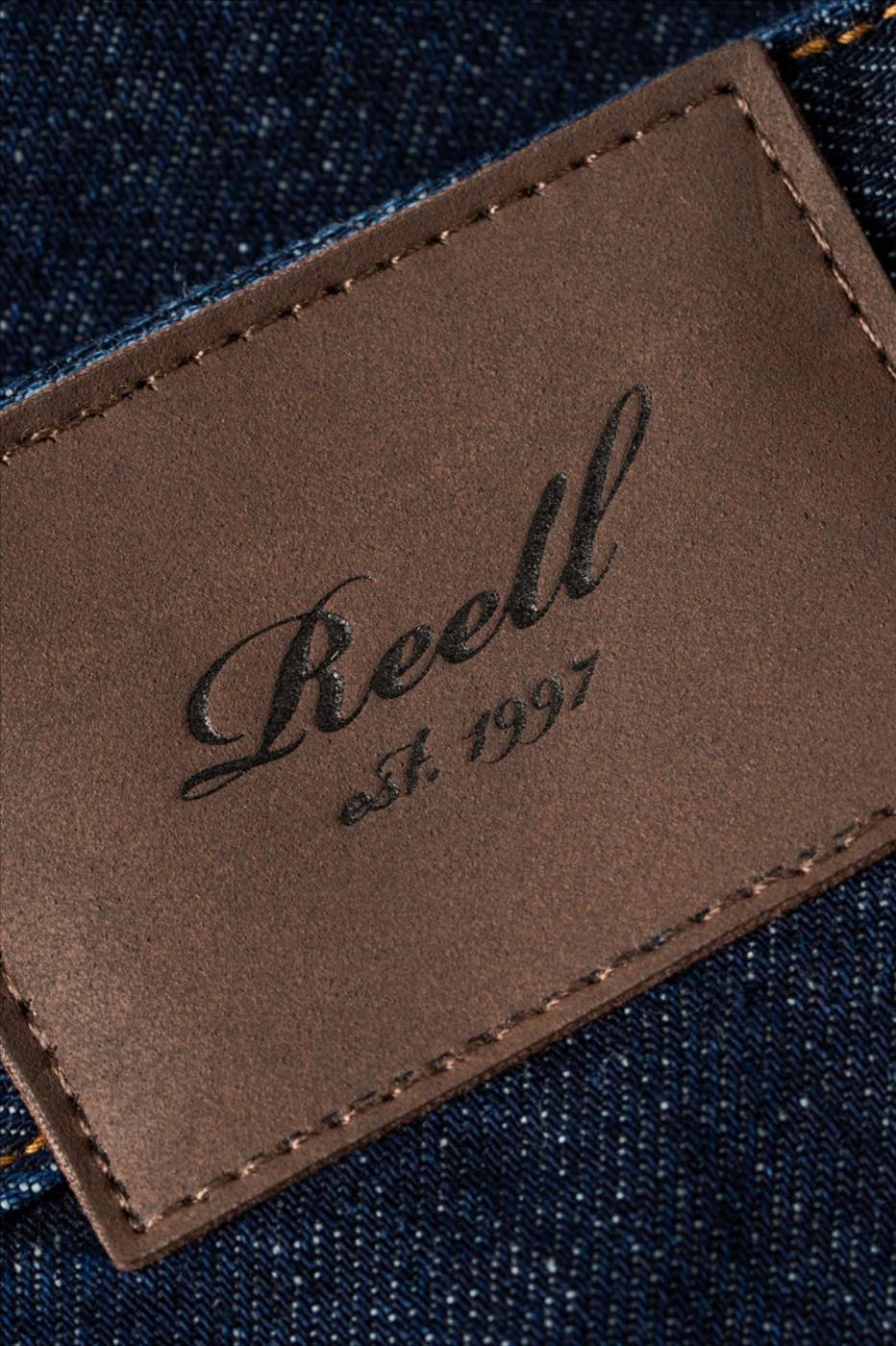Reell - Donkerblauwe Baggy tapered jeans