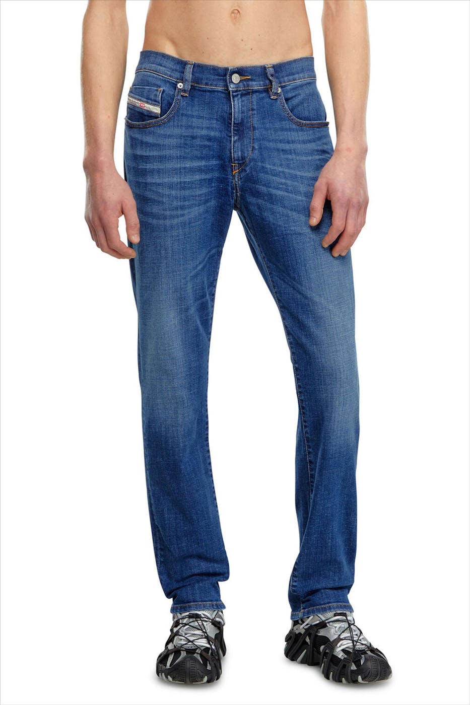 Diesel - Middenblauwe 2019 D-Strukt Slim jeans