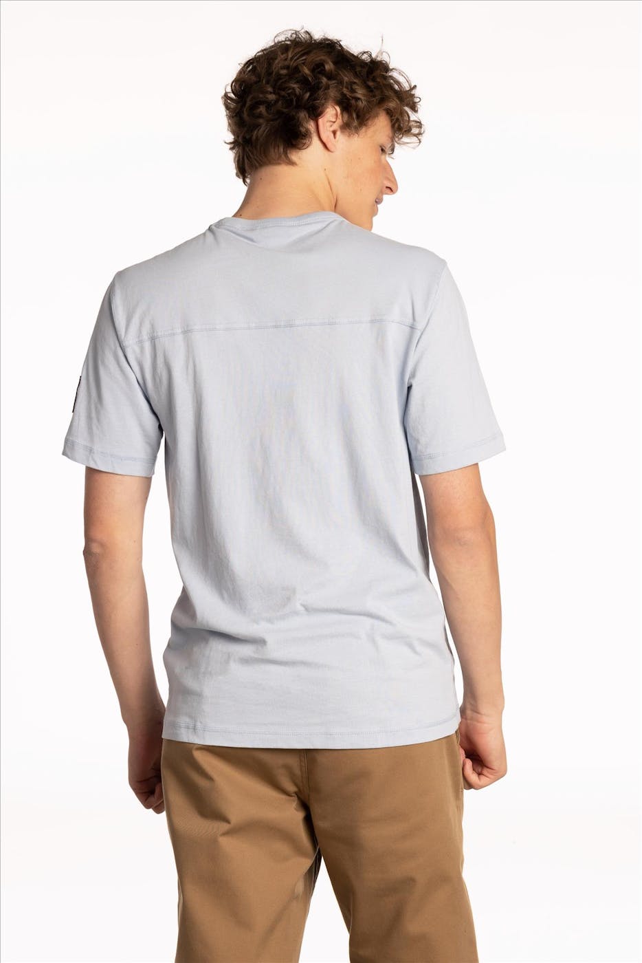Calvin Klein Jeans - Lichtblauwe Logo Embleem T-shirt
