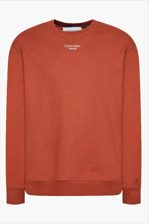 Calvin Klein Jeans - Bordeaux Logo Print sweater