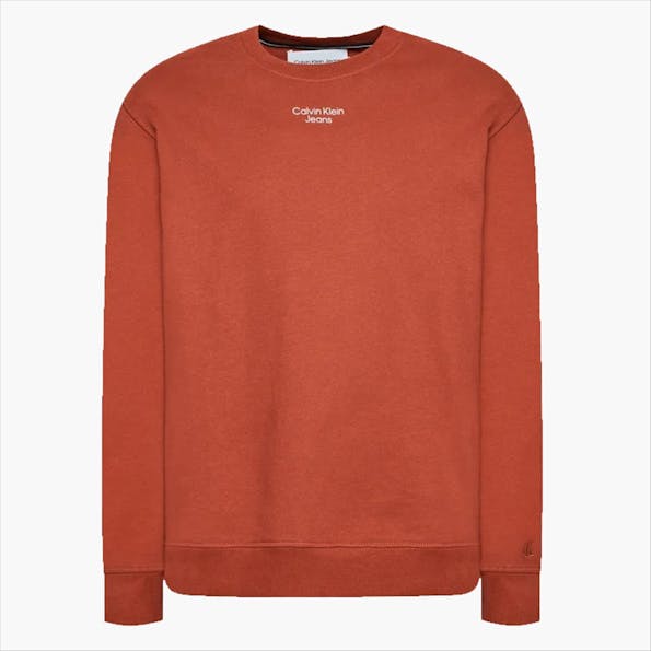 Calvin Klein Jeans - Bordeaux Logo Print sweater
