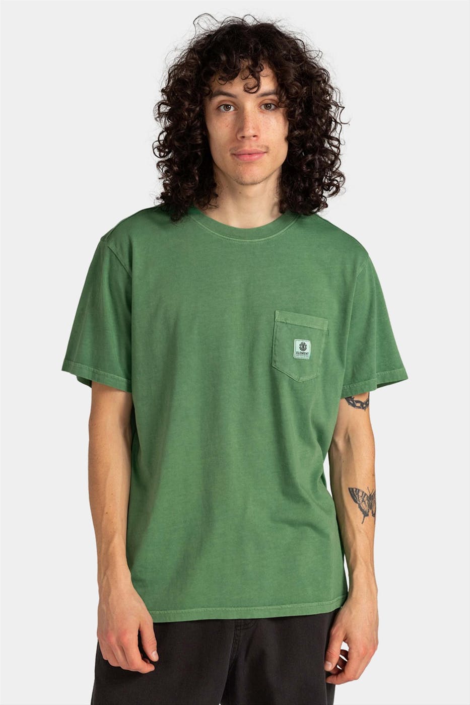 Element - Groene Basic Pocket T-shirt