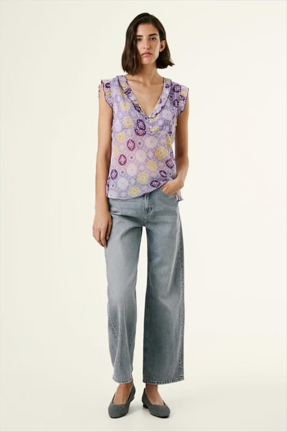 Pepe Jeans London - Grijze Lexa Straight jeans