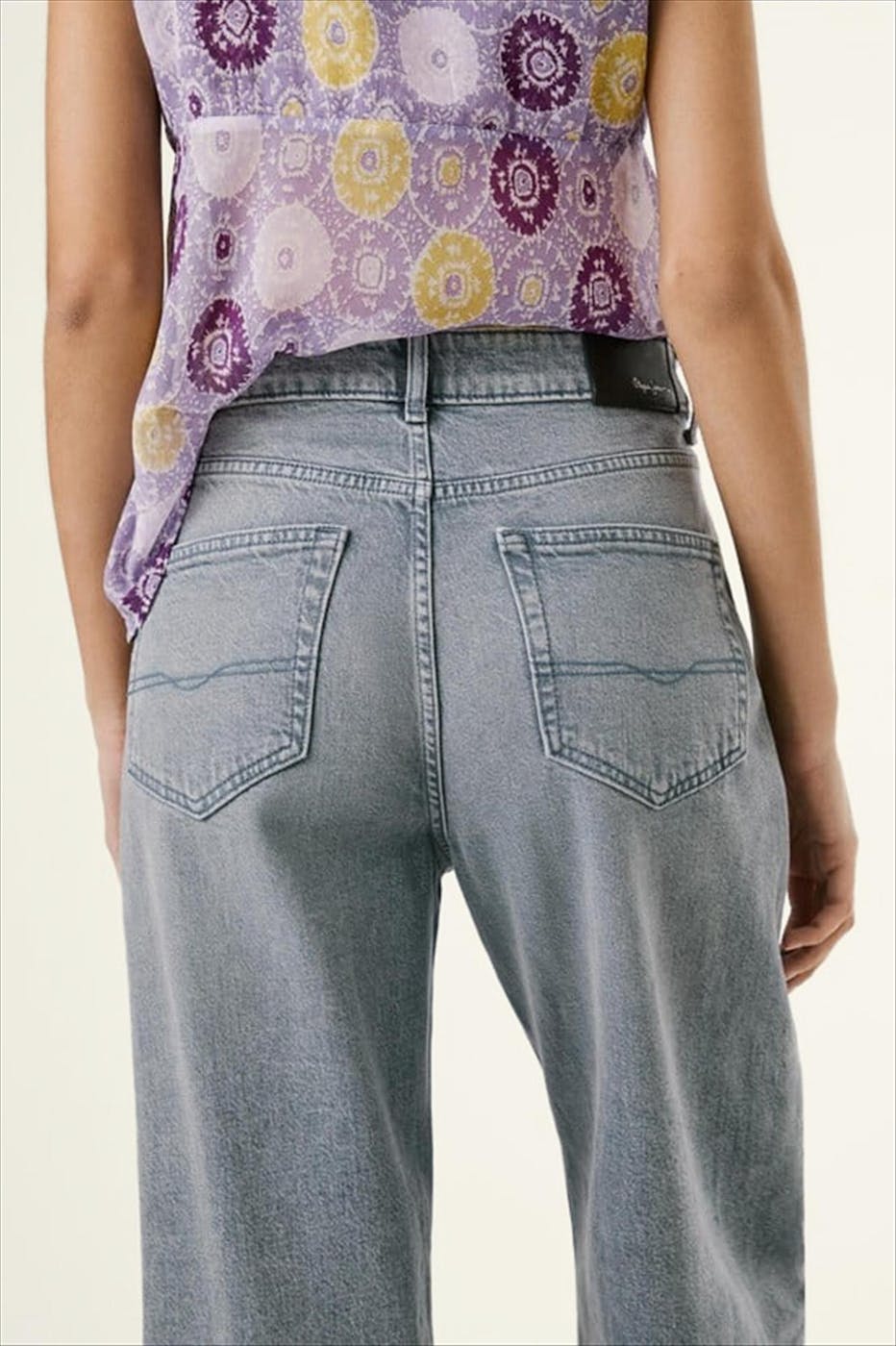 Pepe Jeans London - Grijze Lexa Straight jeans