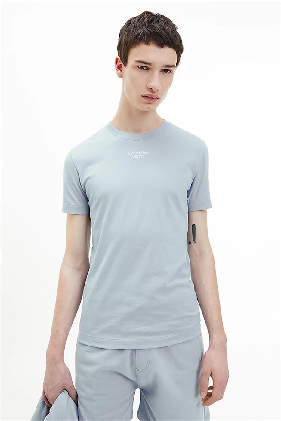 Calvin Klein Jeans - Lichtblauwe Graphic Logo T-shirt