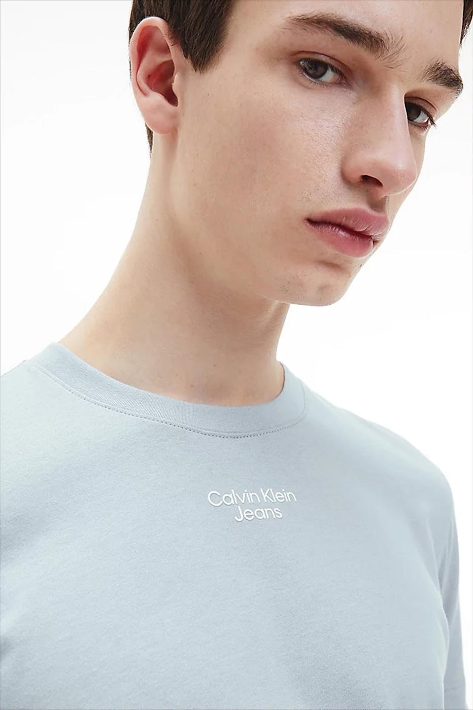 Calvin Klein Jeans - Lichtblauwe Graphic Logo T-shirt
