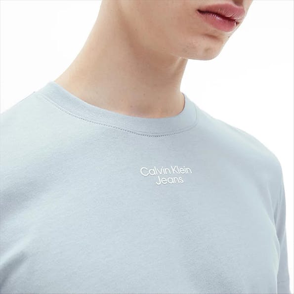 Calvin Klein Jeans - Lichtblauwe Graphic Logo T-shirt