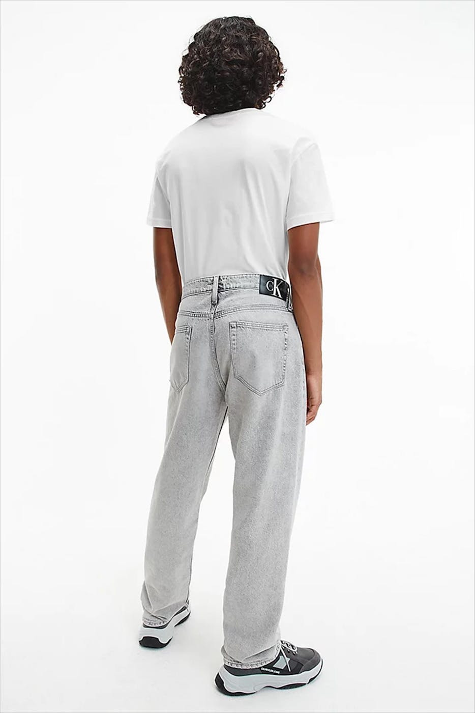 Calvin Klein Jeans - Witte Two Tone Monogram T-shirt