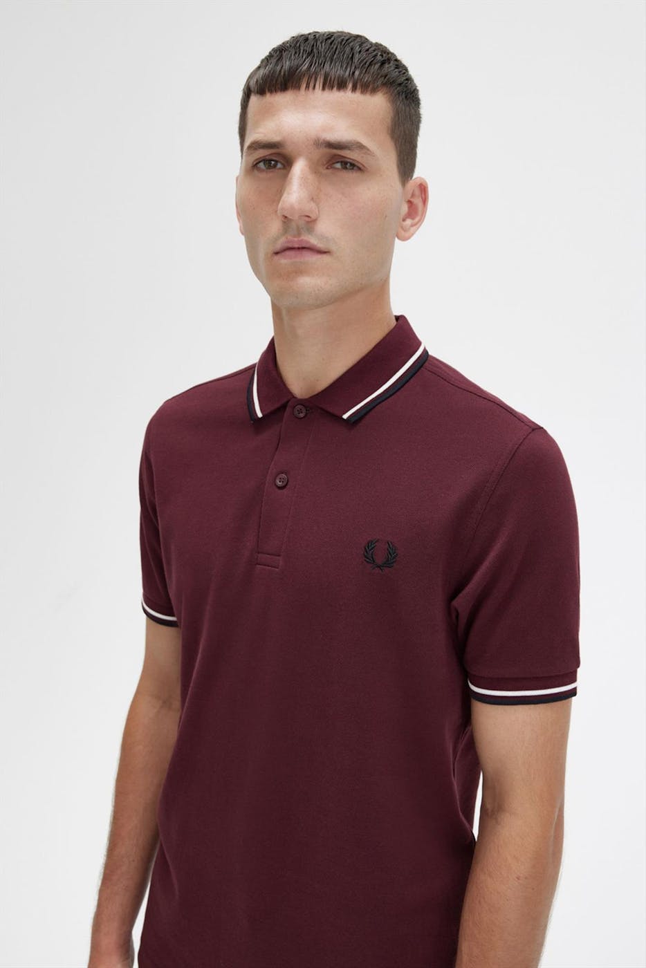 Fred Perry - Bordeaux Twin Tipped polo