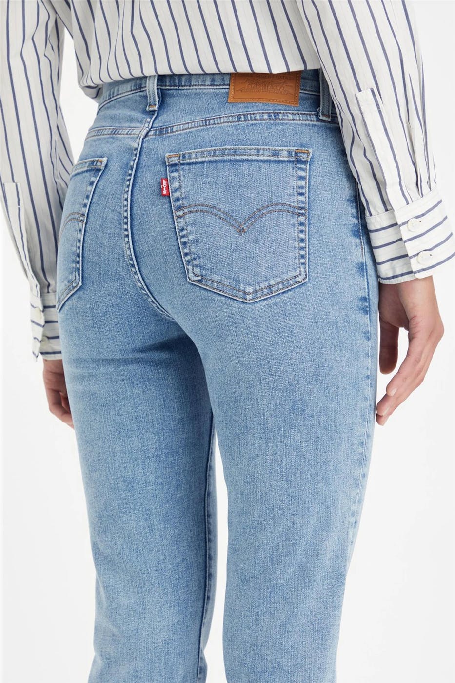 Levi's - Blauwe 724 Slim Straight jeans