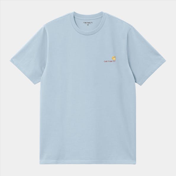 Carhartt WIP - Lichtblauwe American Script T-shirt
