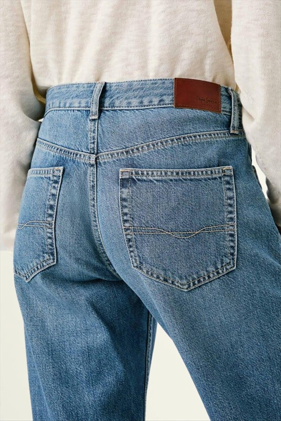 Pepe Jeans London - Blauwe Nickey Loose jeans
