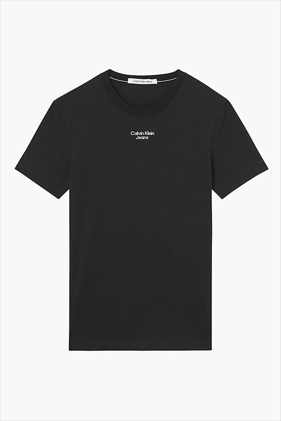 Calvin Klein Jeans - Zwarte CK logo T-shirt