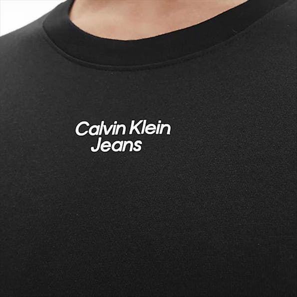 Calvin Klein Jeans - Zwarte CK logo T-shirt