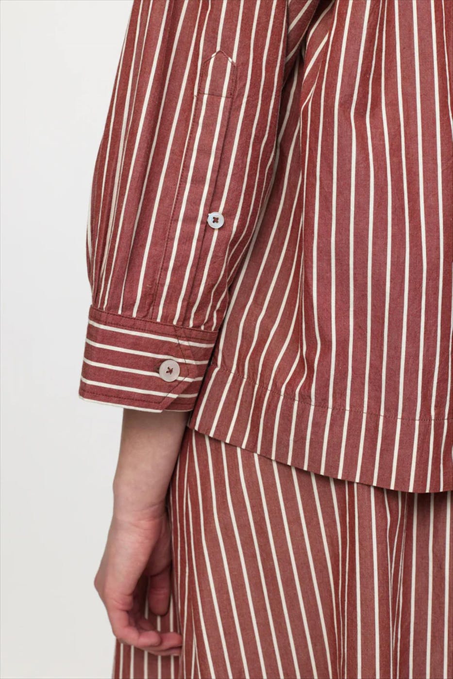 esmé studios - Bordeau-Ecru Gry blouse