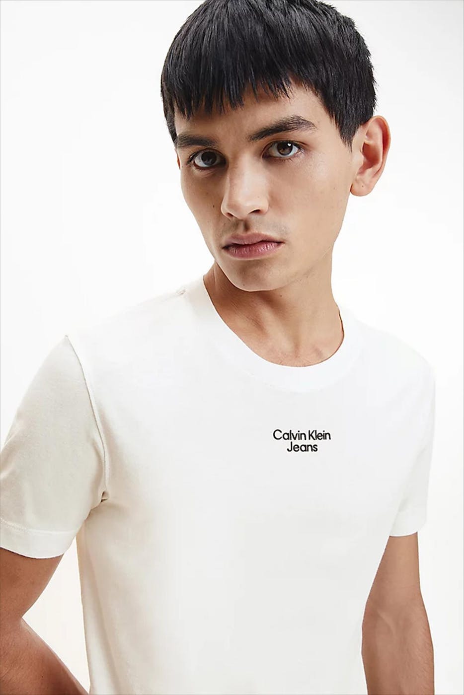 Calvin Klein Jeans - Witte Graphic Logo T-shirt