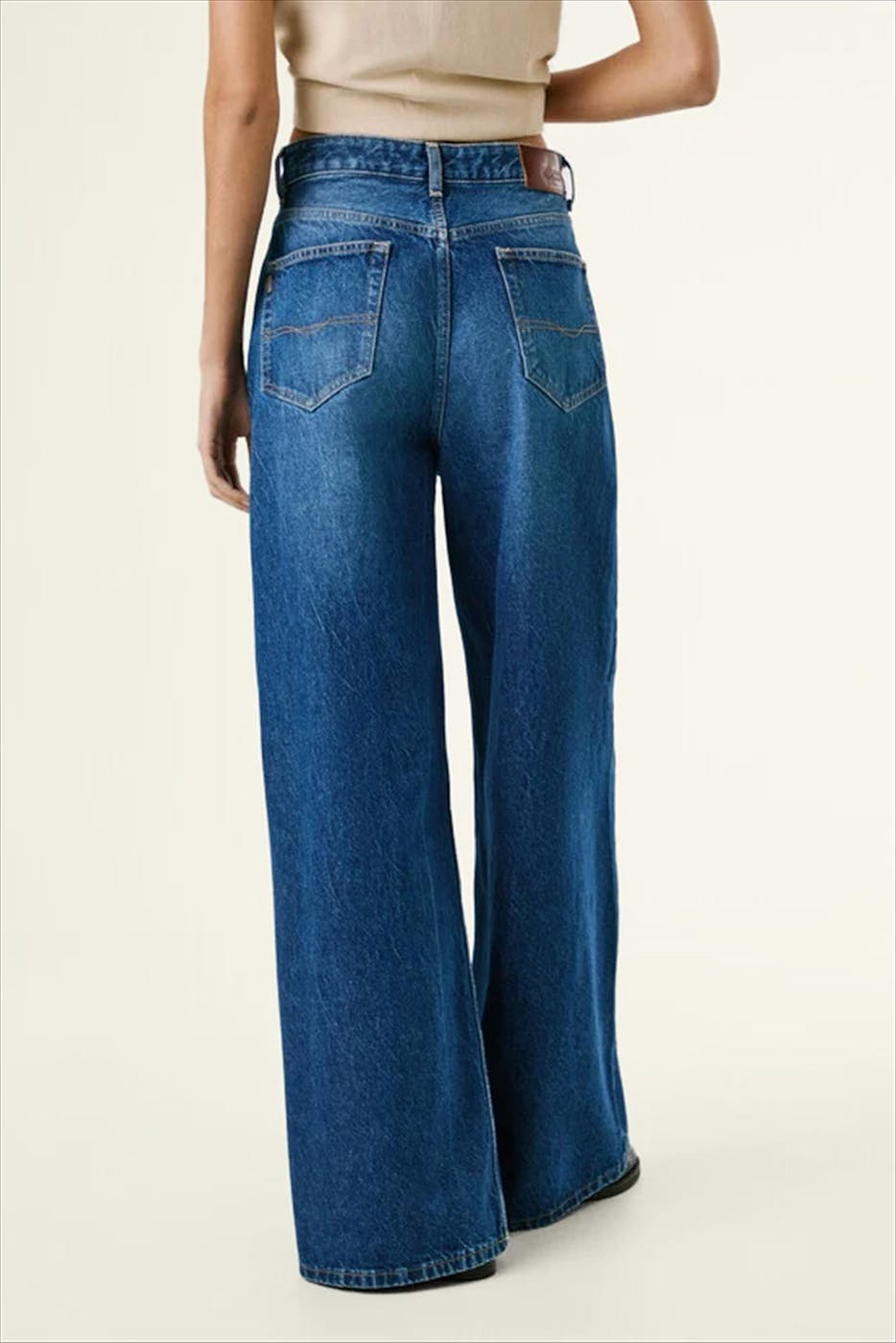 Pepe Jeans London - Donkerblauwe Jaimy Wide jeans