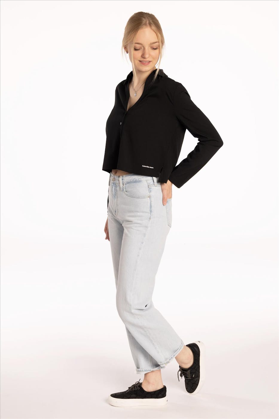 Calvin Klein Jeans - Zwarte Classic blouse