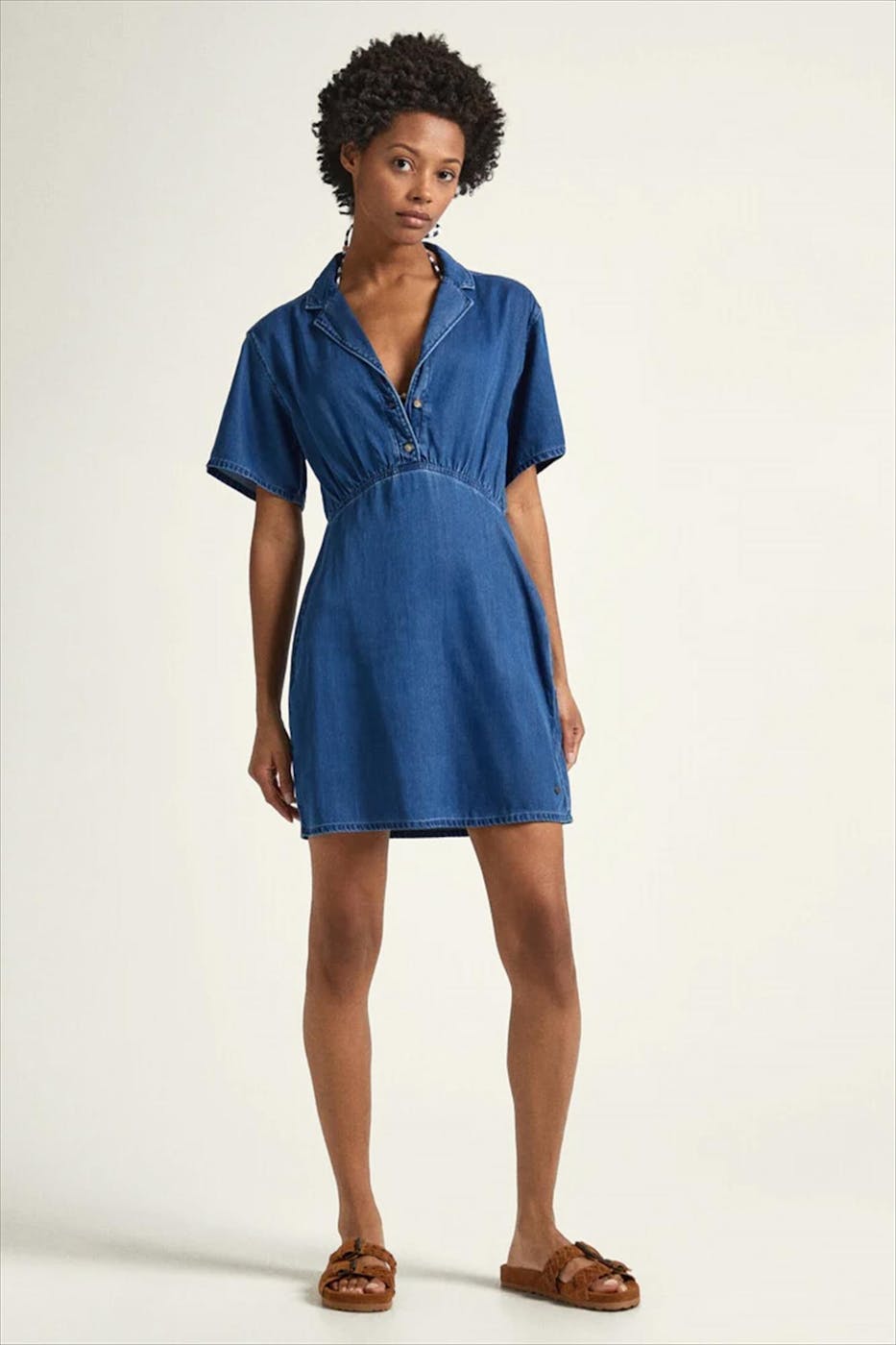 Pepe Jeans London - Blauw Cheryl jeanskleed