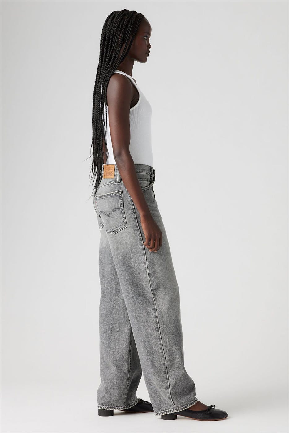 Levi's - Grijze Baggy Dad jeans
