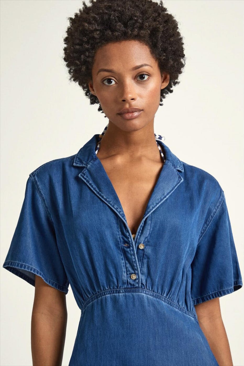 Pepe Jeans London - Blauw Cheryl jeanskleed