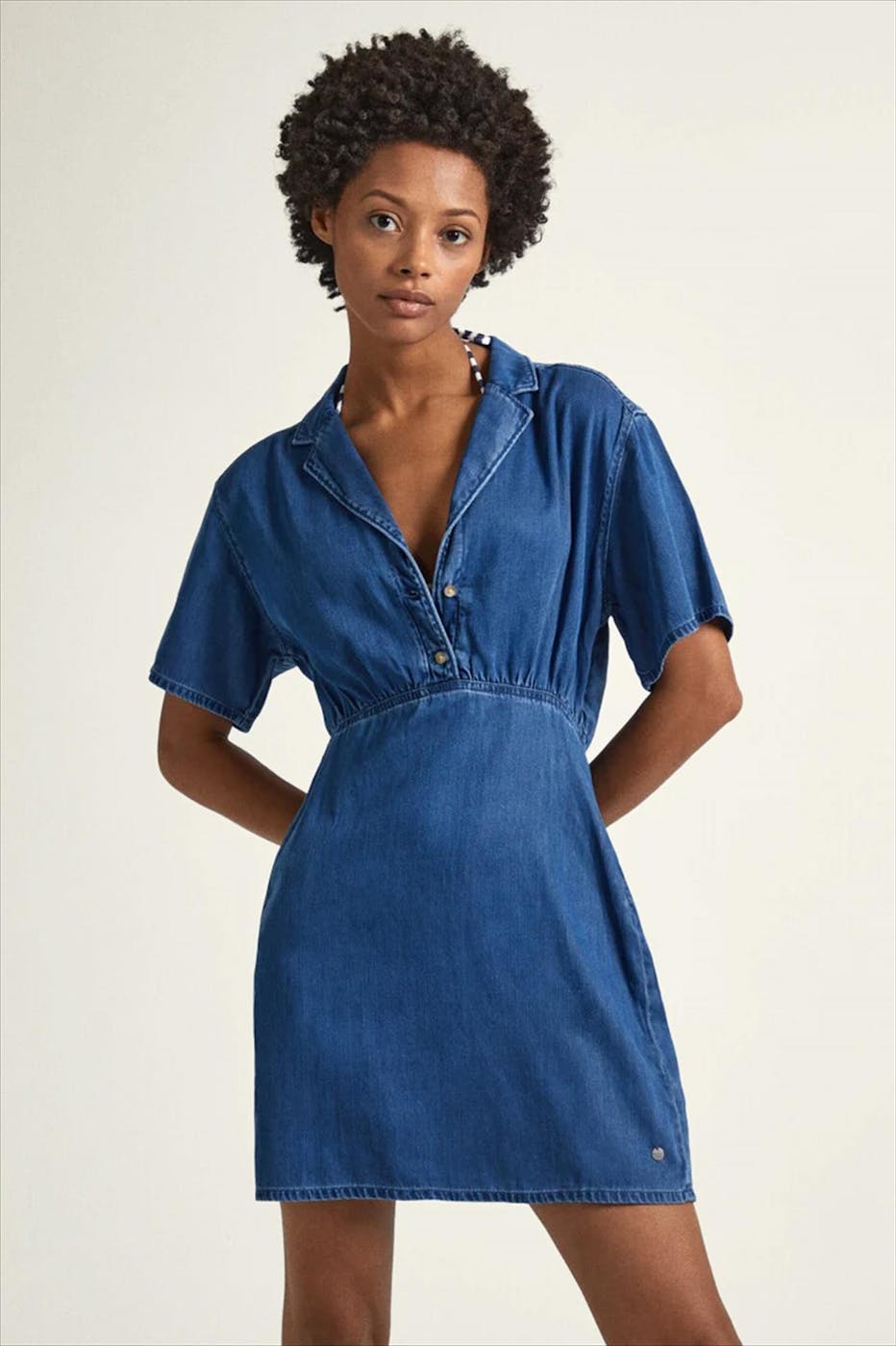Pepe Jeans London - Blauw Cheryl jeanskleed