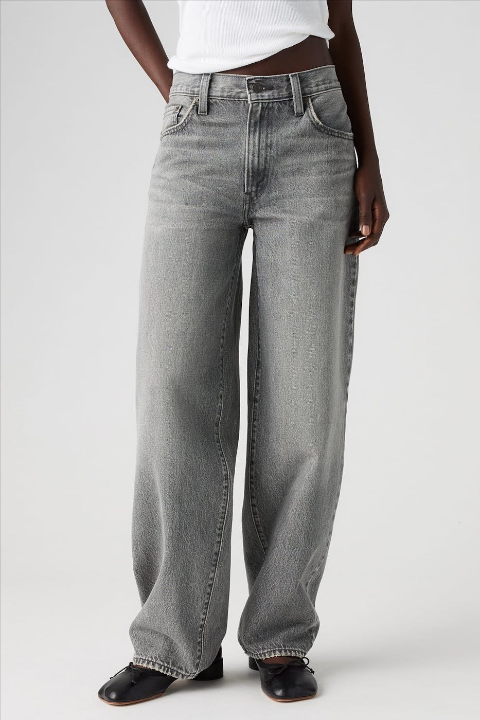 Levi's - Grijze Baggy Dad jeans