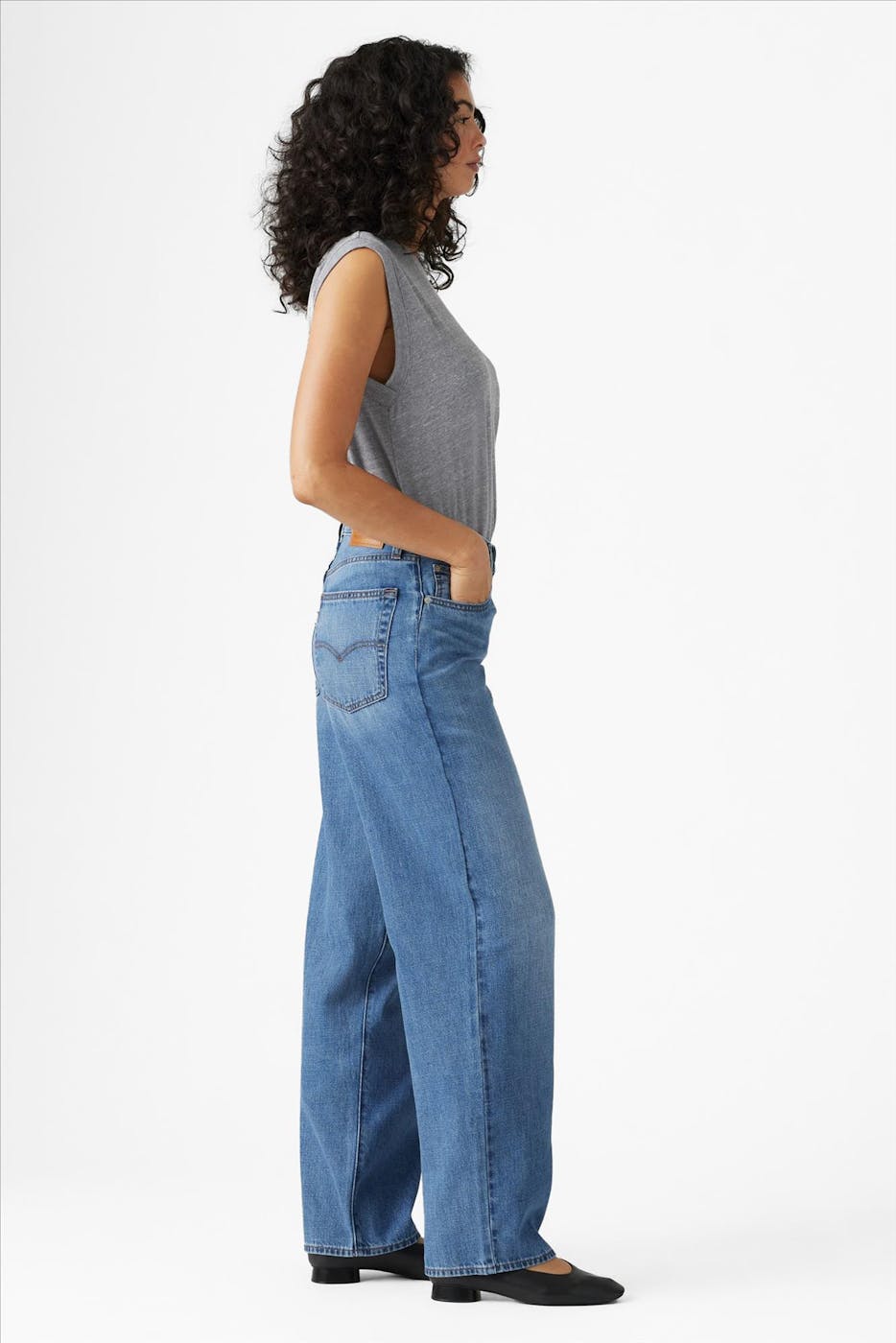 Levi's - Middenblauwe Baggy Dad jeans