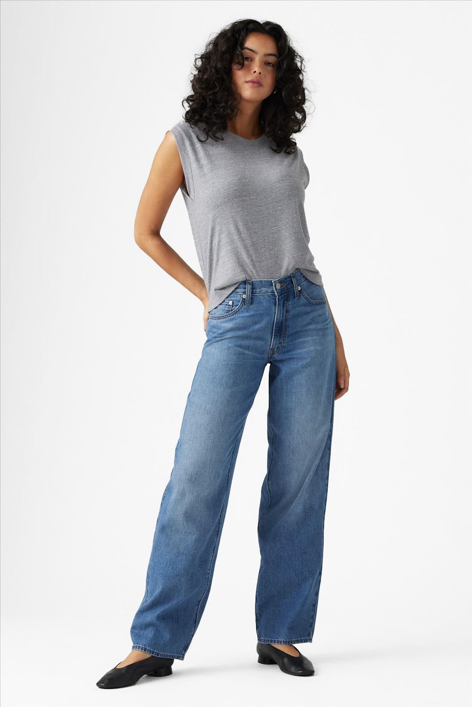 Levi's - Middenblauwe Baggy Dad jeans