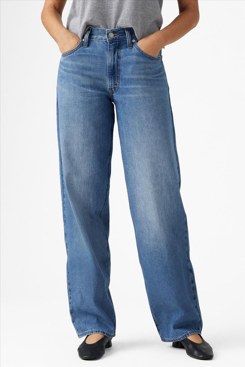 Levi's - Middenblauwe Baggy Dad jeans