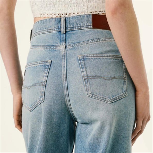 Pepe Jeans London - Lichtblauwe Addison Barrel jeans