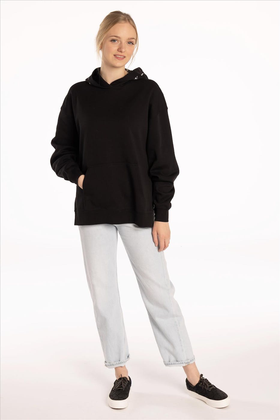 Calvin Klein Jeans - Zwarte Oversized sweater