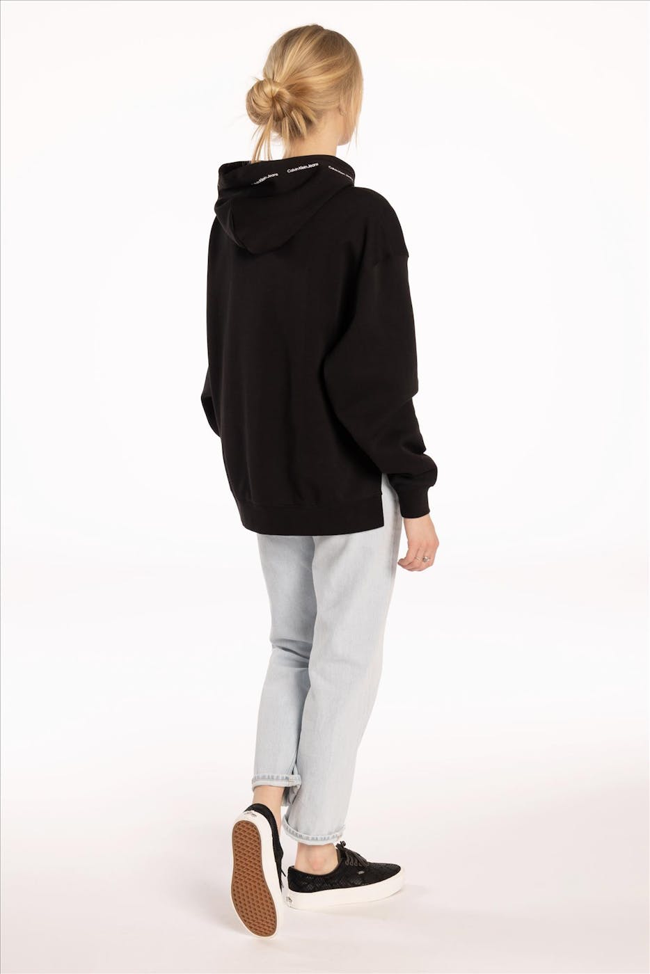 Calvin Klein Jeans - Zwarte Oversized sweater