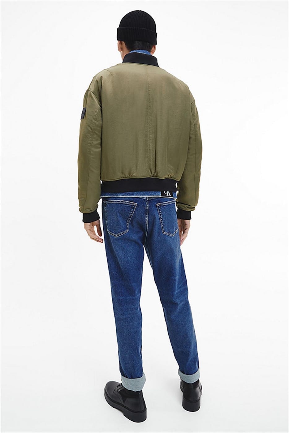 Calvin Klein Jeans - Zwart-kaki Omkeerbare Bomberjas