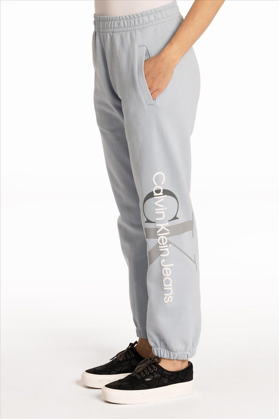 Calvin Klein Jeans - Lichtblauwe Logo sweatpants