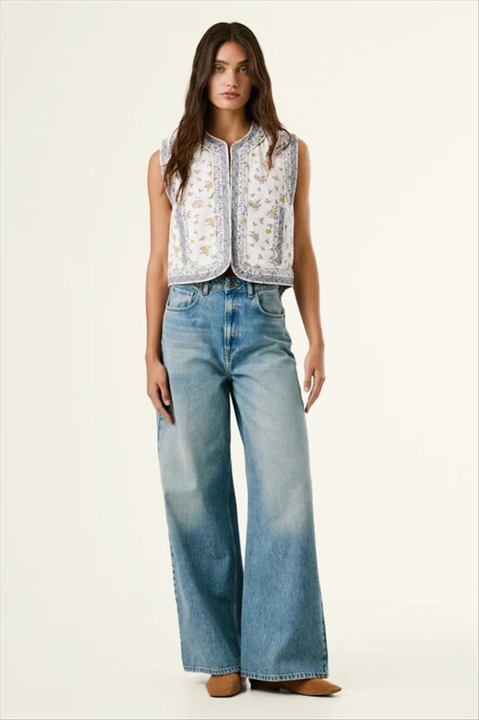 Pepe Jeans London - Lichtblauwe Jaimy Wide jeans