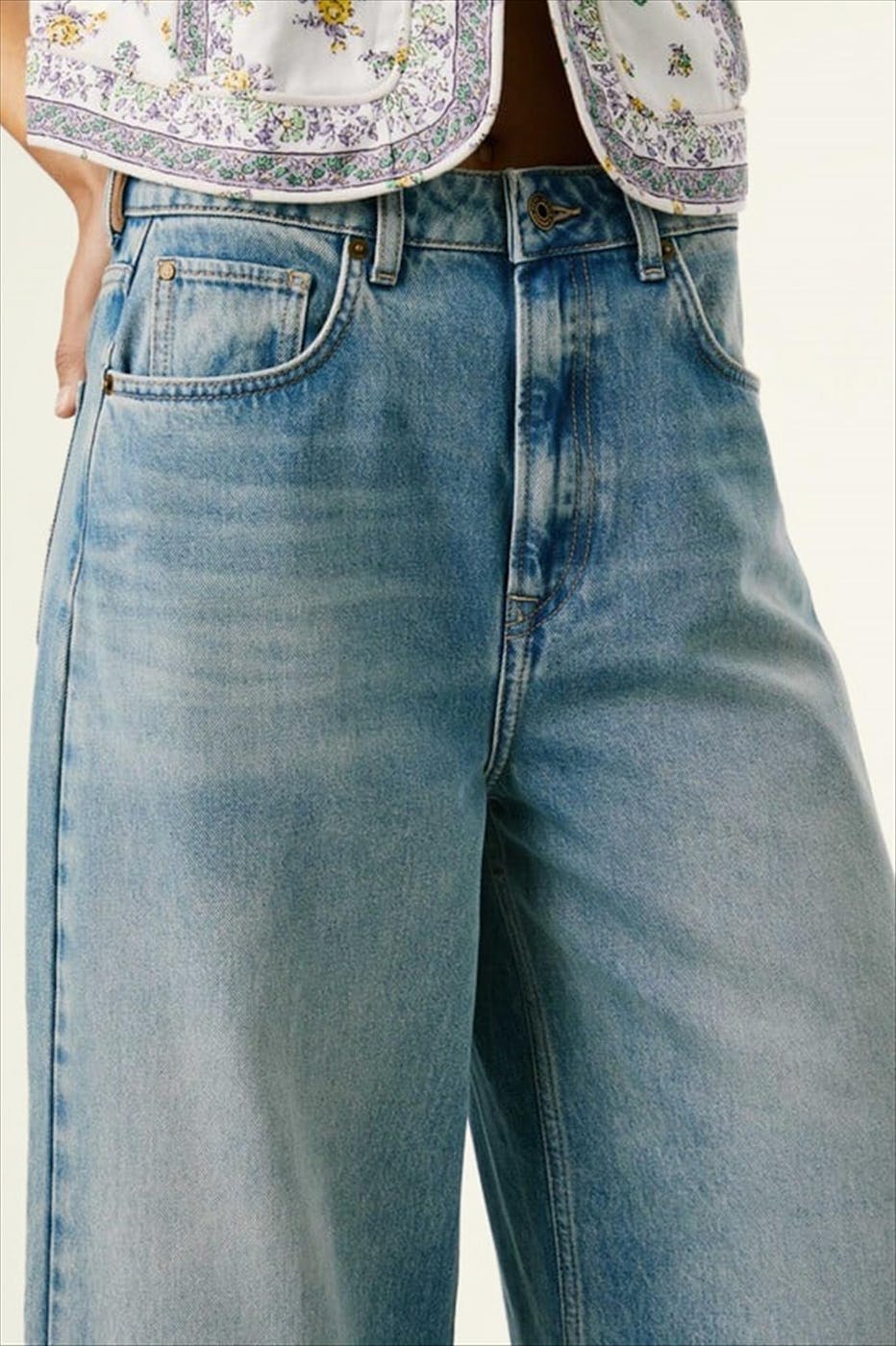 Pepe Jeans London - Lichtblauwe Jaimy Wide jeans