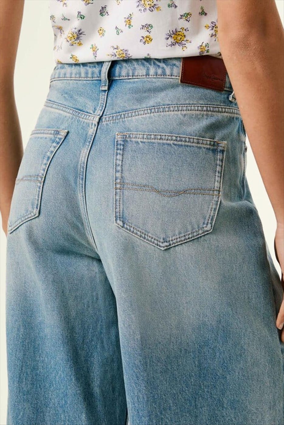 Pepe Jeans London - Lichtblauwe Jaimy Wide jeans